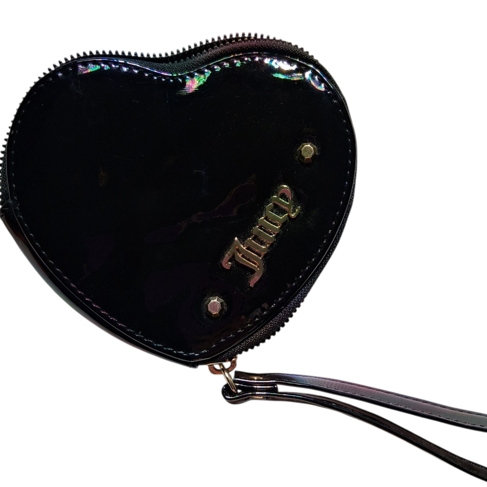 Juicy Couture Black Heart Wristlet